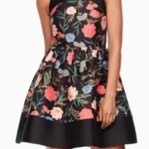 Floral Black Dress